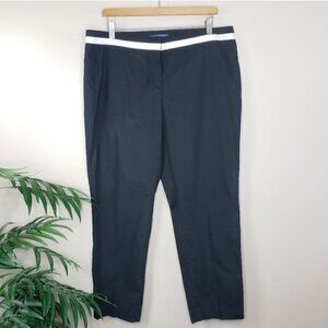 Les Copains | Black Pants with White Waistband